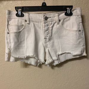 FREE PEOPLE WHITE JEAN SHORTS